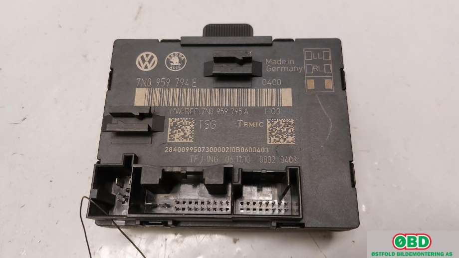 Styreenhet dør venstre foran til VW Sharan 2010-->> (Type II) (VOLKSWAGEN|7N0 959 794 L||7N0959794E)