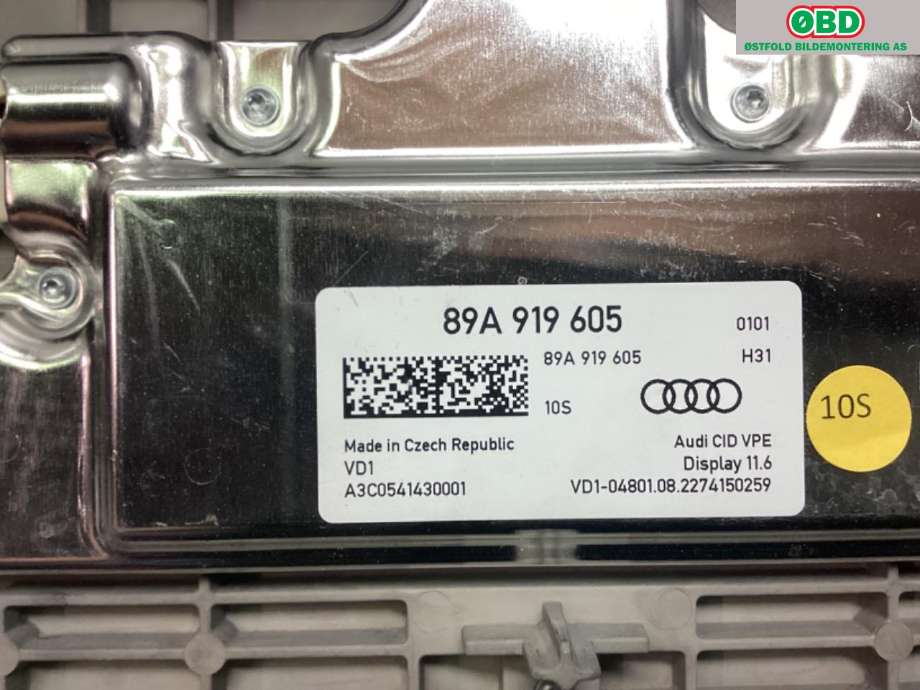 Instrument kjørecomputer til Audi Q4 e-tron 2021-->>  (AUDI|89A 919 605 C|)