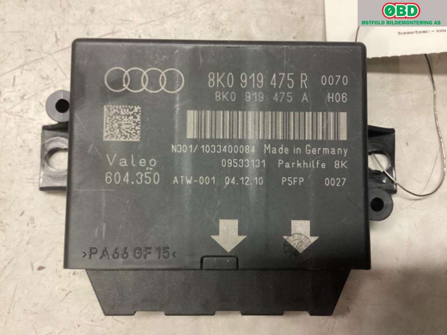 Styreenhet parkering til Audi Q5 2008-2012 (Type I, Fase 1)  (AUDI|8K0 919 475 AA||8K0 919 475 R)