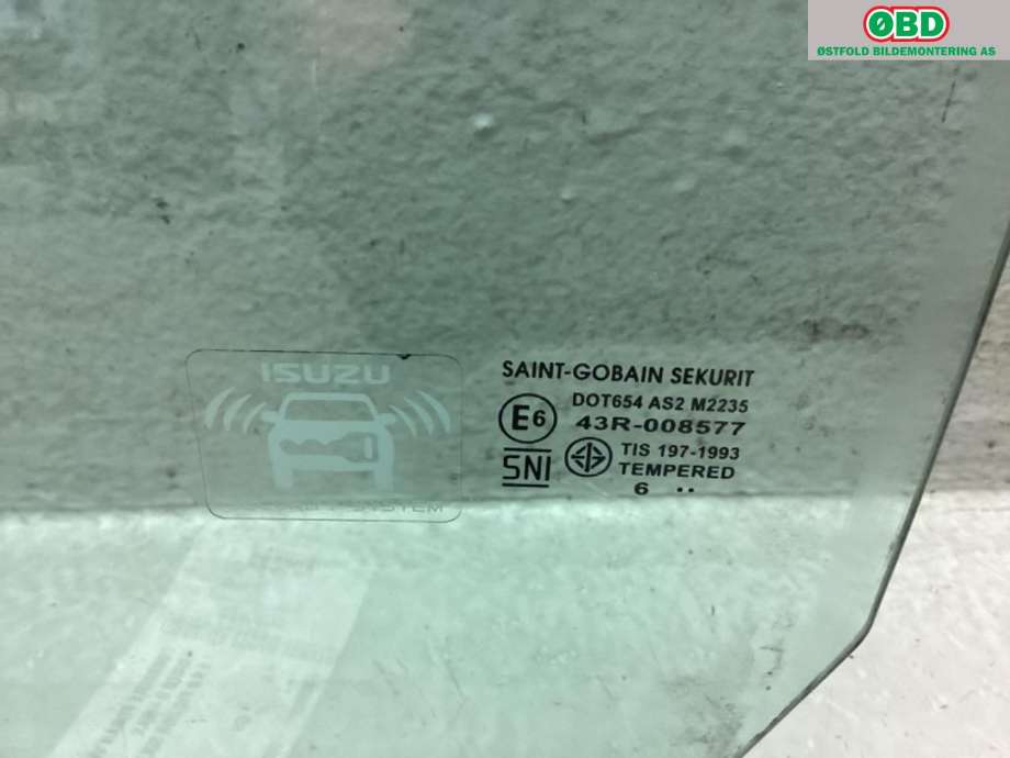 Siderute venstre foran til Isuzu D-Max 2017-2020 (Type II, Fase 2) (ISUZU|)