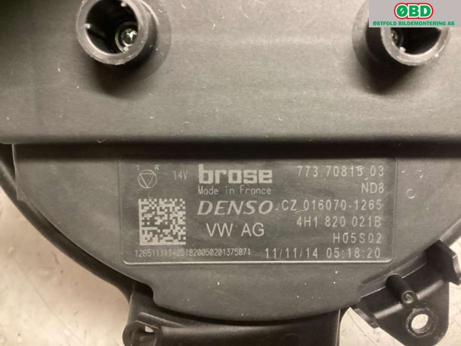 Varmeapparat motor til Audi A7 2014-2018 (Type I, Fase 2)  (AUDI|4H1 820 021 B|)