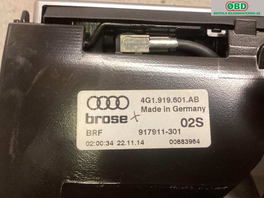 Instrument kjørecomputer til Audi A7 2014-2018 (Type I, Fase 2)  (AUDI|4G5 919 607 D|)