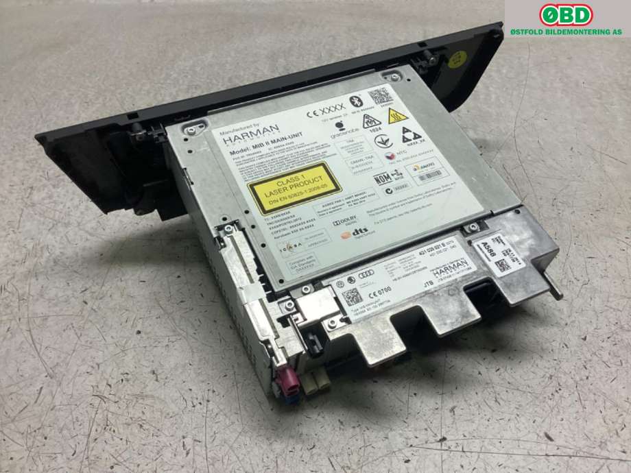 Bilstereo navigasjon til Audi A7 2014-2018 (Type I, Fase 2)  (AUDI|4G1 035 021 B|)