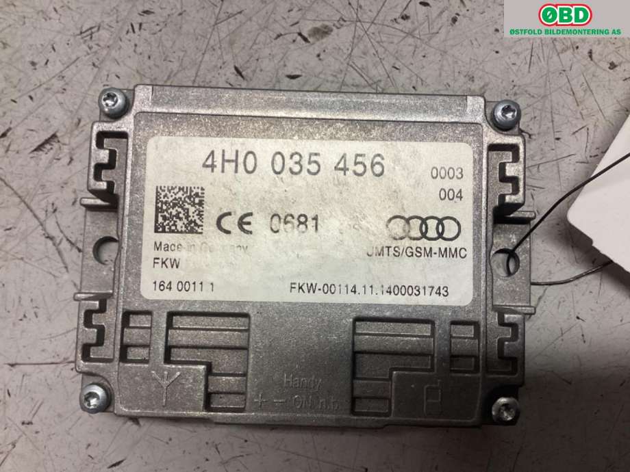 Antenne forsterker til Audi A7 2014-2018 (Type I, Fase 2)  (AUDI|4H0 035 456 A|)