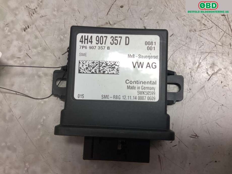 Styreenhet xenon/ballast til Audi A7 2014-2018 (Type I, Fase 2)  (AUDI|4H4 907 357 D||4G4907357D)