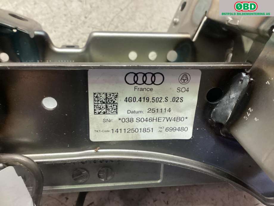 Rattaksel til Audi A7 2014-2018 (Type I, Fase 2) (AUDI|4G0 419 502 S|)