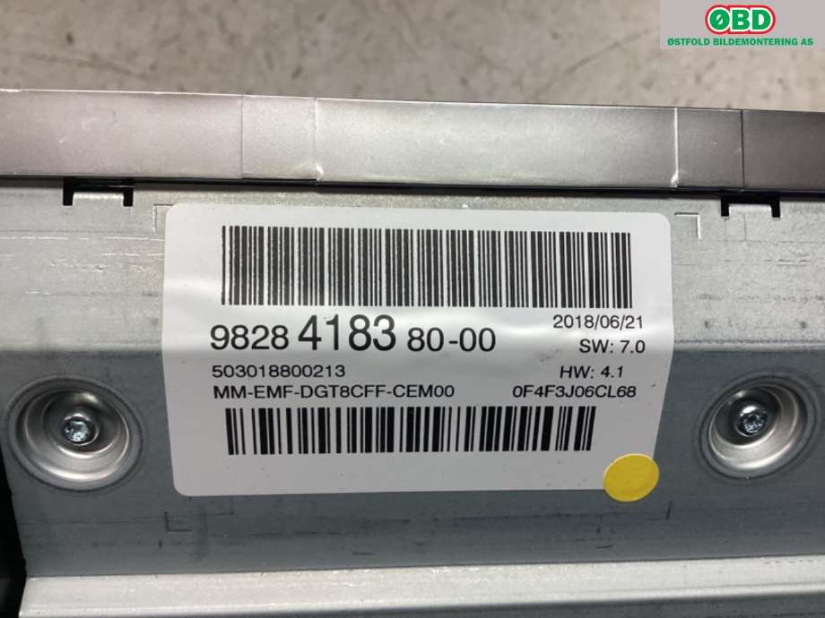 Instrument kjørecomputer til Peugeot 3008 2016-->> (Type II)  (PEUGEOT|98 284 183 80|)
