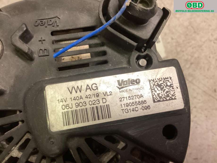 Dynamo til VW T-Roc 2017-->> (VOLKSWAGEN|06J 903 023 D|06J 903 024 A|)