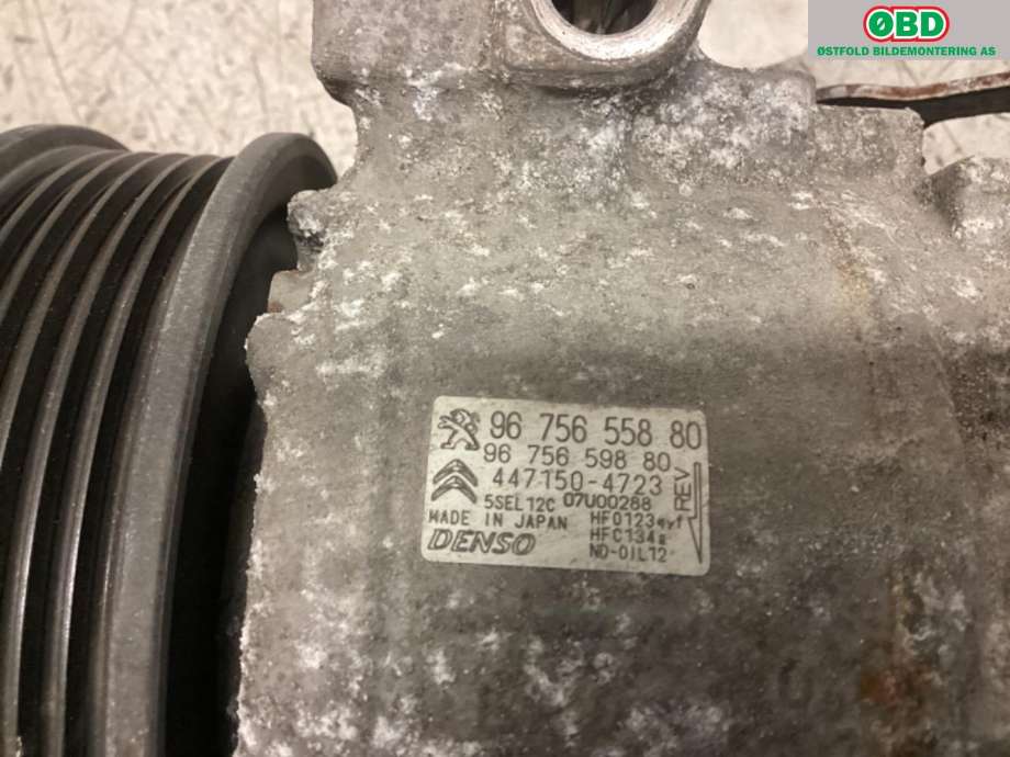 Aircondition kompressor til Citroën C4, Picasso 2013-2018 (Type II)  (CITROEN|16 095 529 80|96 756 598 80|)