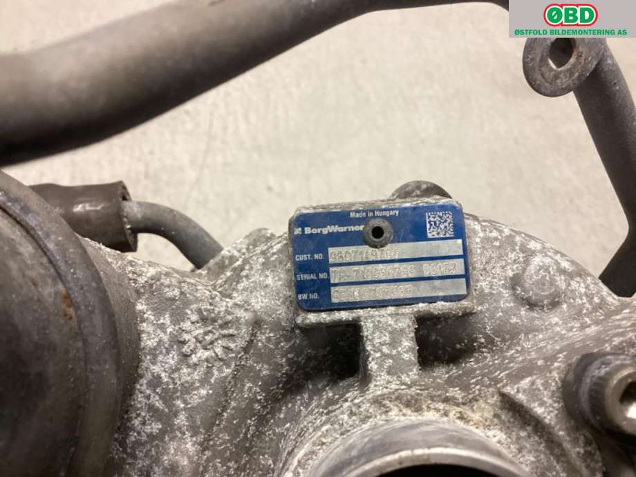 Turbo til Citroën C4, Picasso 2013-2018 (Type II)  (CITROEN|98 071 497 80|)