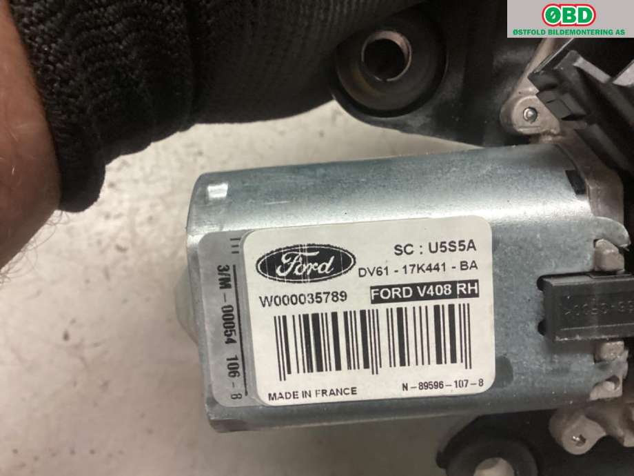 Viskermotor bakrute til Ford Transit Connect 2018-->> Type II, Fase 2 (FORD|1807928|)