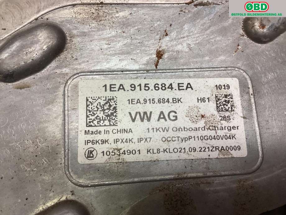 Batterilader (OBC - On Board Charger) til VW ID.4 2020-->>  (VOLKSWAGEN|1EA 915 684 EA|)