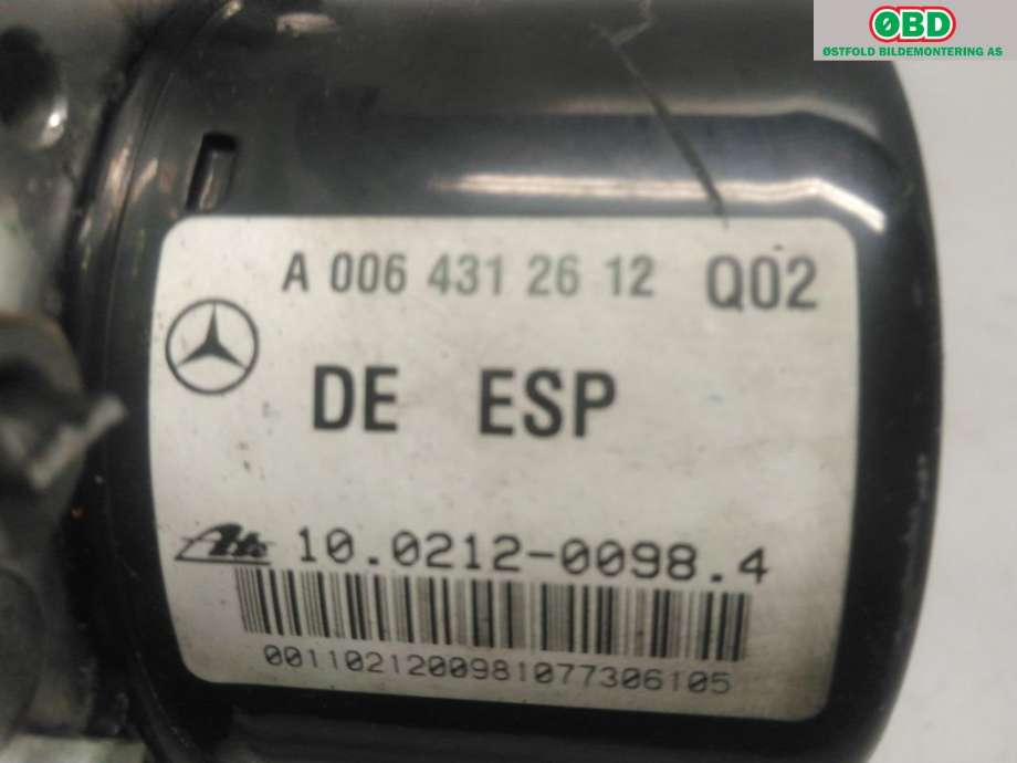 ABS sentral til Mercedes C-Klasse 2007-2011 (Fase 1) (W204) (W204) (MERCEDES|A 006 431 32 12|)