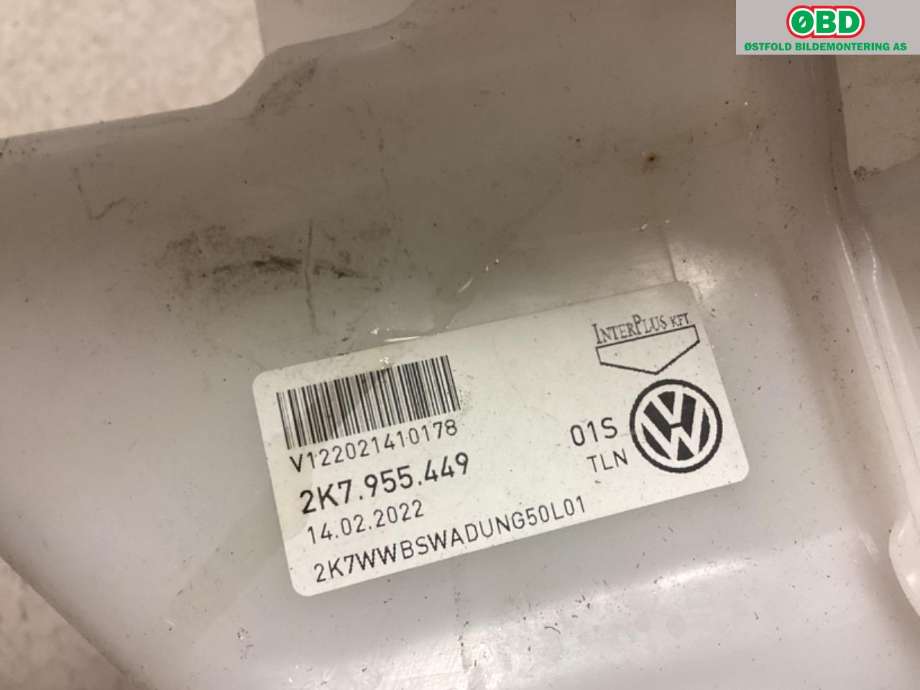 Spylertank til VW Caddy 2020-->> (Type IV)  (VOLKSWAGEN|2K7 955 453|)