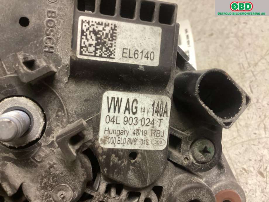 Dynamo til Škoda Octavia 2017-2020 (Type III, Fase 2)  (SKODA|04L 903 024 T|04L 903 021 G|)