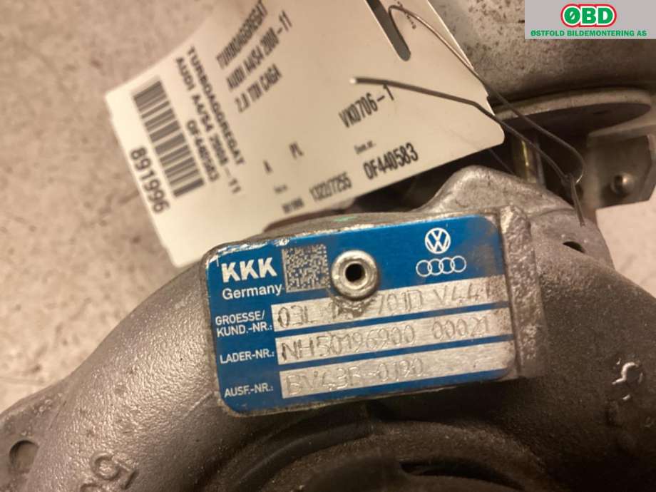 Turbo til Audi A4 2007-2014 (Type IV) (B8) (B8) (AUDI|03L 145 701 D|)