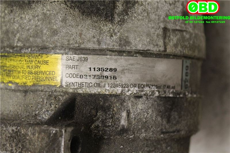Aircondition kompressor til Renault Scenic 1999-2003 (Type I, Fase 2) (RENAULT|8200316164|)