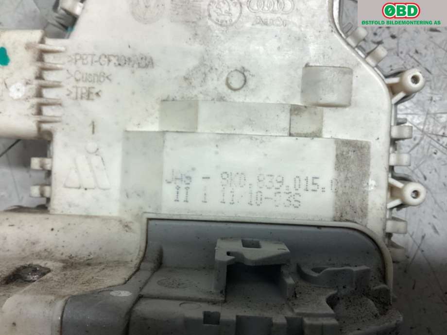 Låsekasse venstre bak til Audi A4, Allroad 2009-2016 (Type I) (B8) (B8) (AUDI|8K0 839 015 C|8K0 839 015 F|)