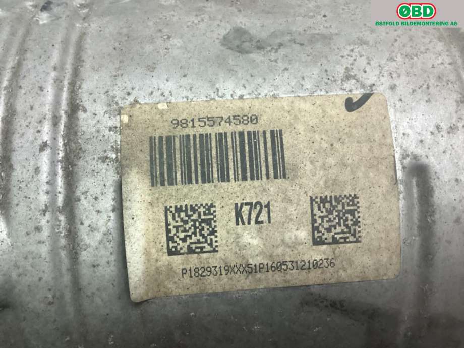 Katalysator til Peugeot Partner 2015-2019 (Type II, Fase 2)  (PEUGEOT|98 155 745 80|98 234 671 80|)