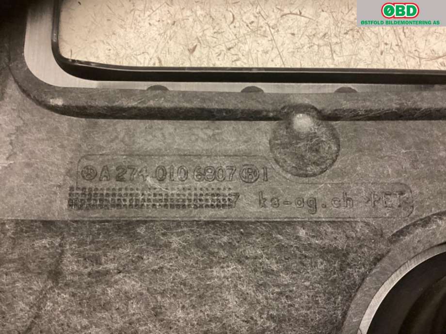 Motordeksel over motor til Mercedes C-Klasse 2014-2018 (Fase 1) (W205) (W205) (MERCEDES|A2740106807|)