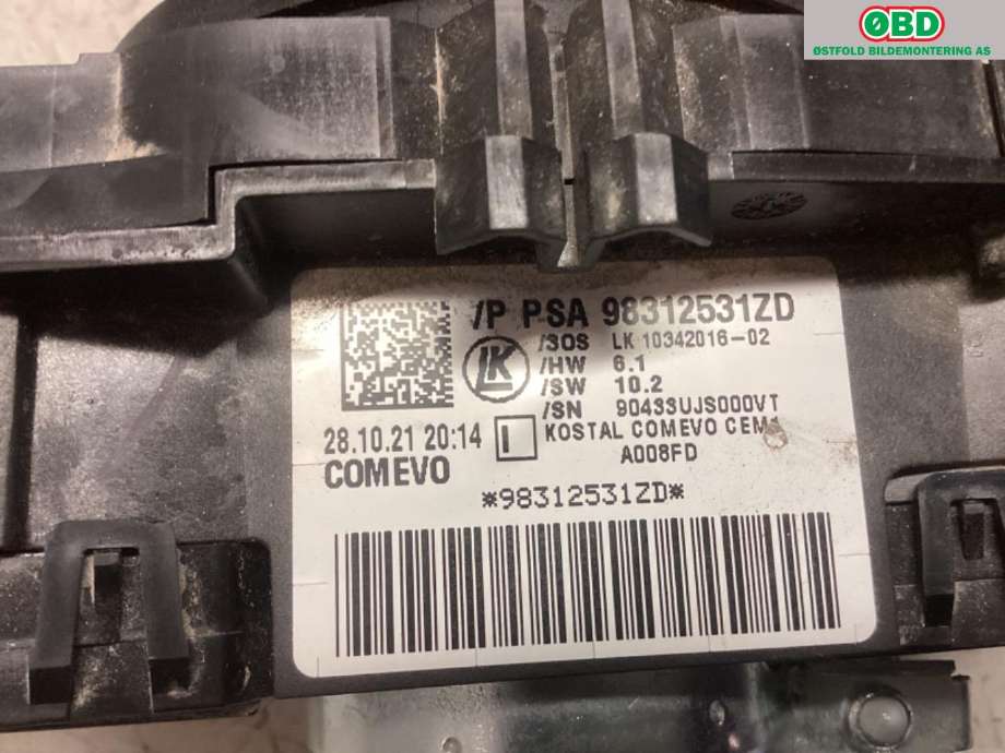 Bryter combi til Opel Vivaro C 2020-->>  (|98312531ZD)