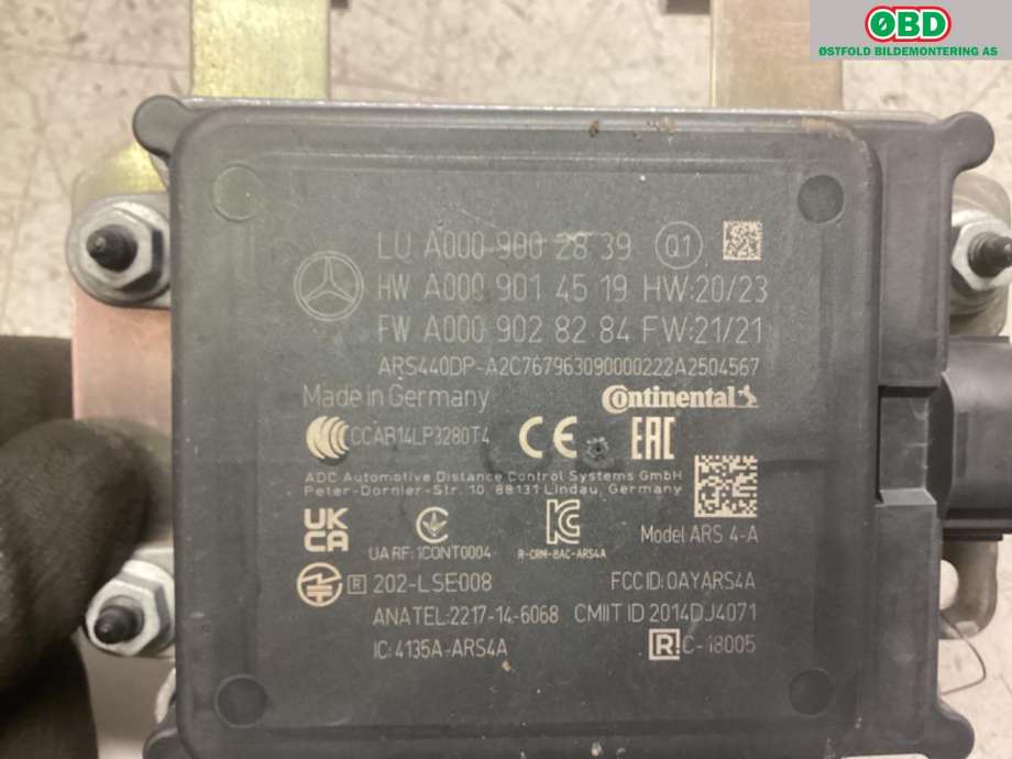 Sensor radar til Mercedes EQB 2022-->>  (MERCEDES|A 000 900 28 39|)