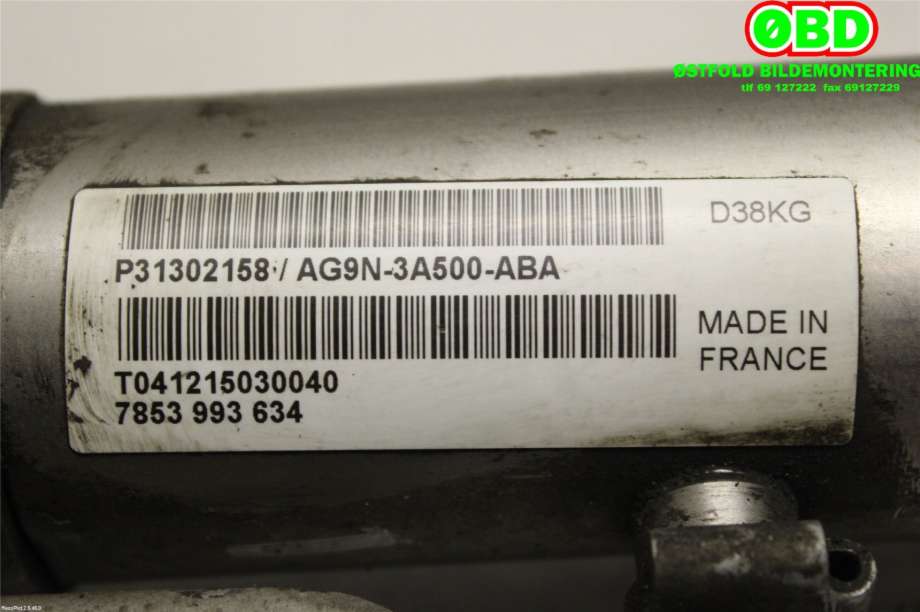 Tannstang til Volvo XC70 2014-2016 (Type II, Fase 2)  (VOLVO|36001297|AG9N3A500ABA|31302158)