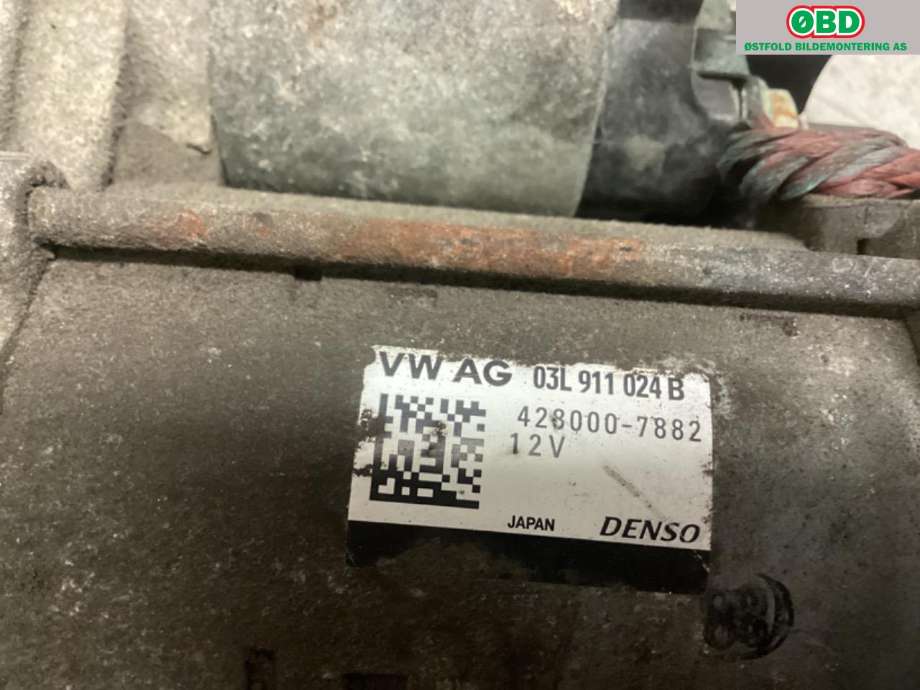 Starter diesel til Audi A6 2011-2014 (Type IV, Fase 1) (C7) (C7) (AUDI|03L 911 021 E|03L 911 021 G|)