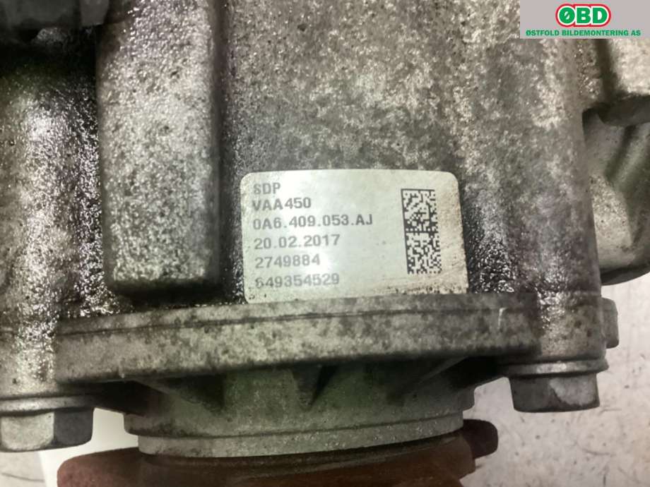 Girkasse 4WD fordelingskasse til Audi Q3 2015-2018 (Type I, Fase 2)  (AUDI|0CP 409 053 G|0CP 409 053 P|)