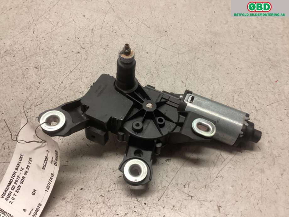 Viskermotor bakrute til Audi Q3 2015-2018 (Type I, Fase 2) (AUDI|4G9 955 711 C|)