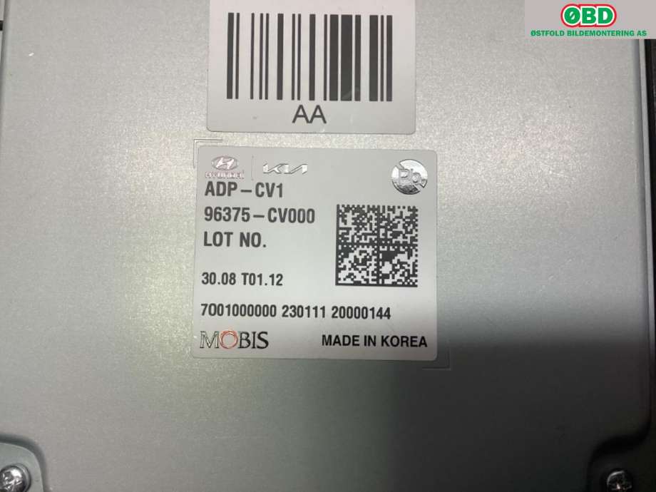 Styreenhet diverse til Kia EV6 2021-->>  (KIA|96375CV000|)