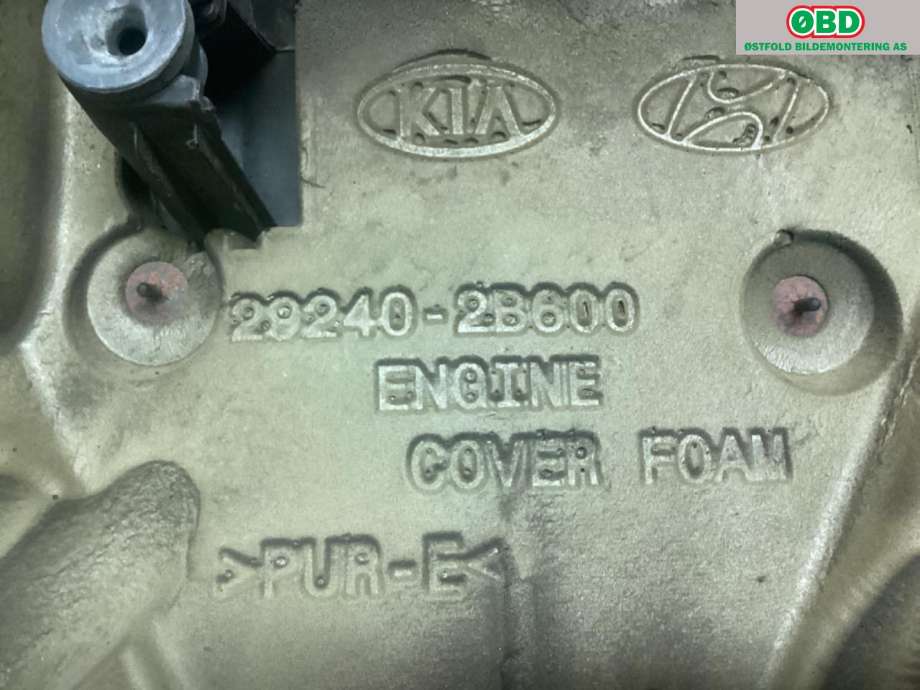 Motordeksel over motor til Kia Sportage 2010-2016 (Type III)  (KIA|292402B600|)