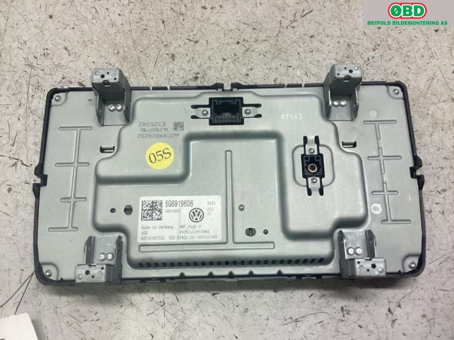 Instrument kjørecomputer til VW e-Golf 2017-2020 (Fase 2)  (VOLKSWAGEN|5G6 919 606 C|)