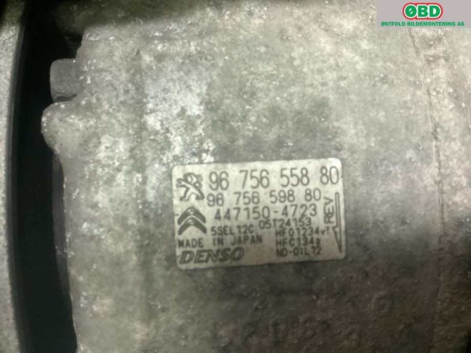 Aircondition kompressor til Peugeot 2008 2013-2019 (Type I) (PEUGEOT|98 221 849 80|)