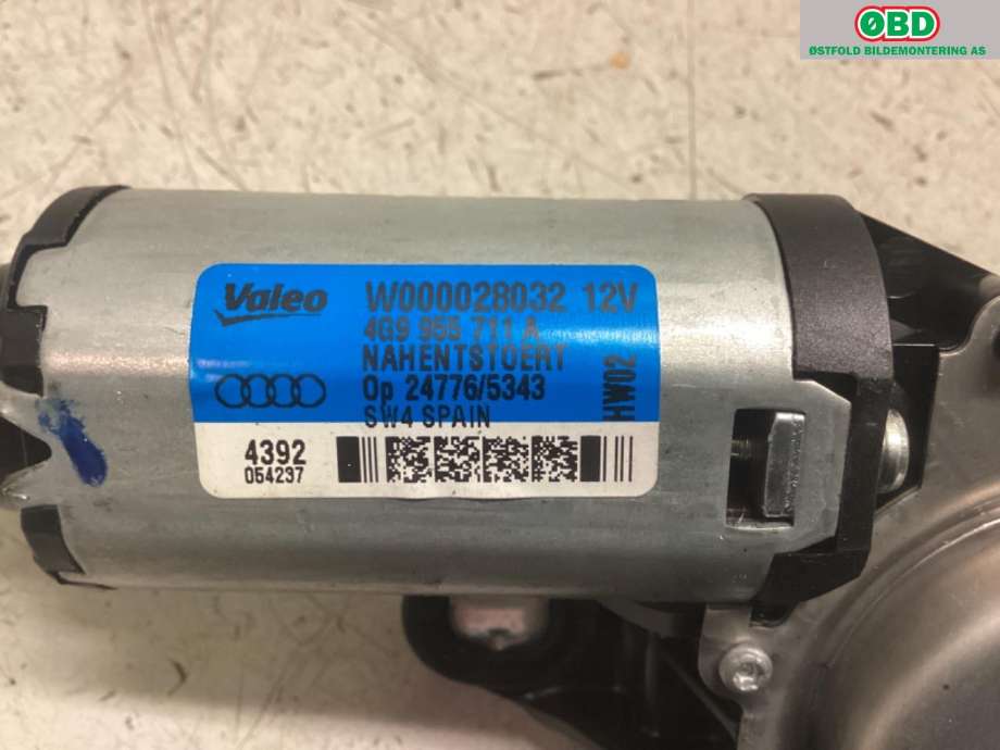 Viskermotor bakrute til Audi A6 2011-2014 (Type IV, Fase 1) (C7) (C7) (AUDI|8U0 955 711 A|4G9 955 711 C|)