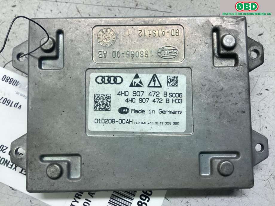 Styreenhet xenon/ballast til Audi A6, Allroad 2012-2014 (Type III, Fase 1) (C7) (C7) (AUDI|4H0 907 472 B|)