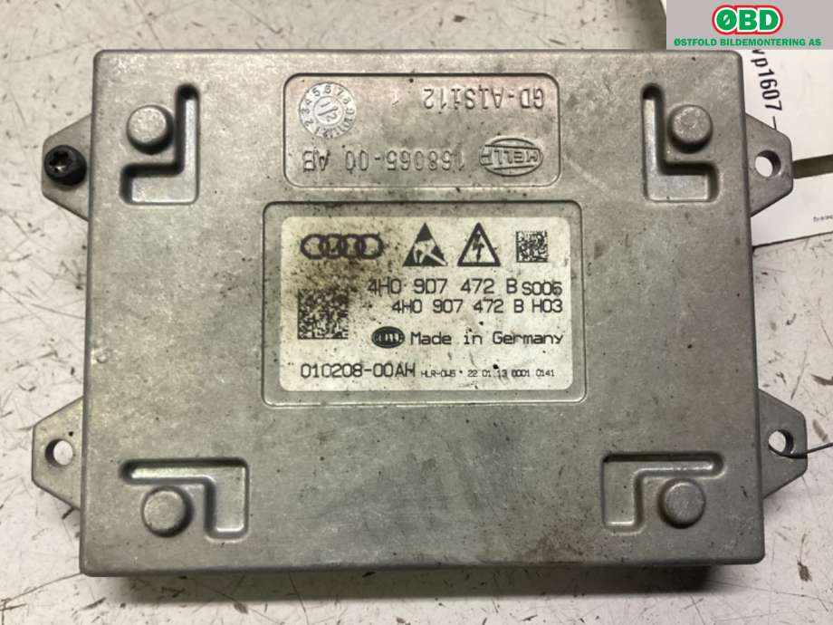 Styreenhet xenon/ballast til Audi A6, Allroad 2012-2014 (Type III, Fase 1) (C7) (C7) (AUDI|4H0 907 472 B|)