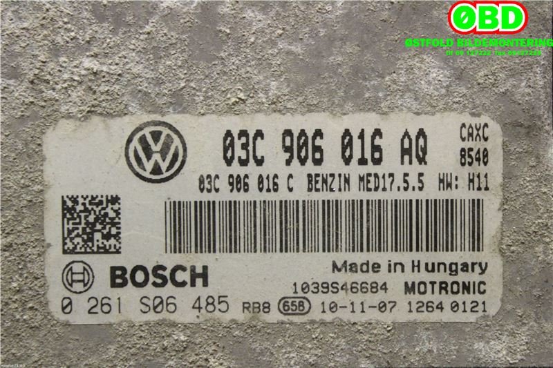 Styreenhet motor til Škoda Superb 2008-2015 (Type II) (SKODA|03C 906 016 AQ||03C906016AQ)