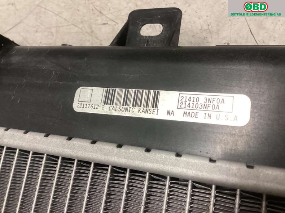 Radiator (automat gir) til Nissan Leaf 2011-2017 (Type I)  (NISSAN|214103NF0A|)