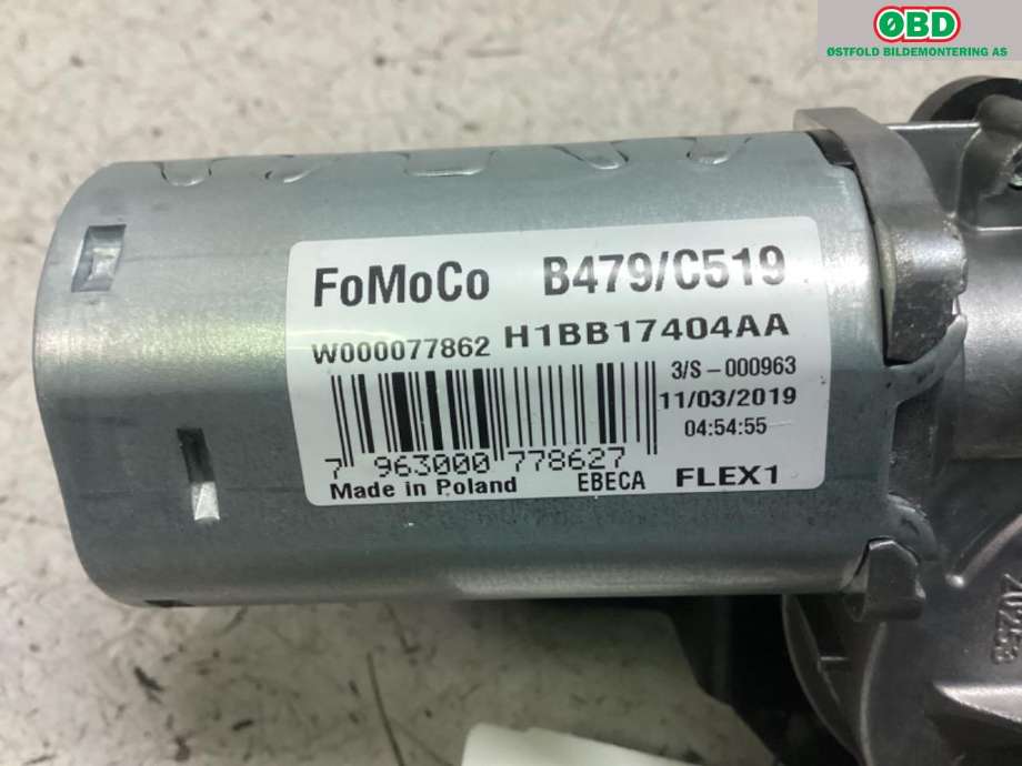 Viskermotor bakrute til Ford Focus 2018-->> (Type IV)  (FORD|2541125|)