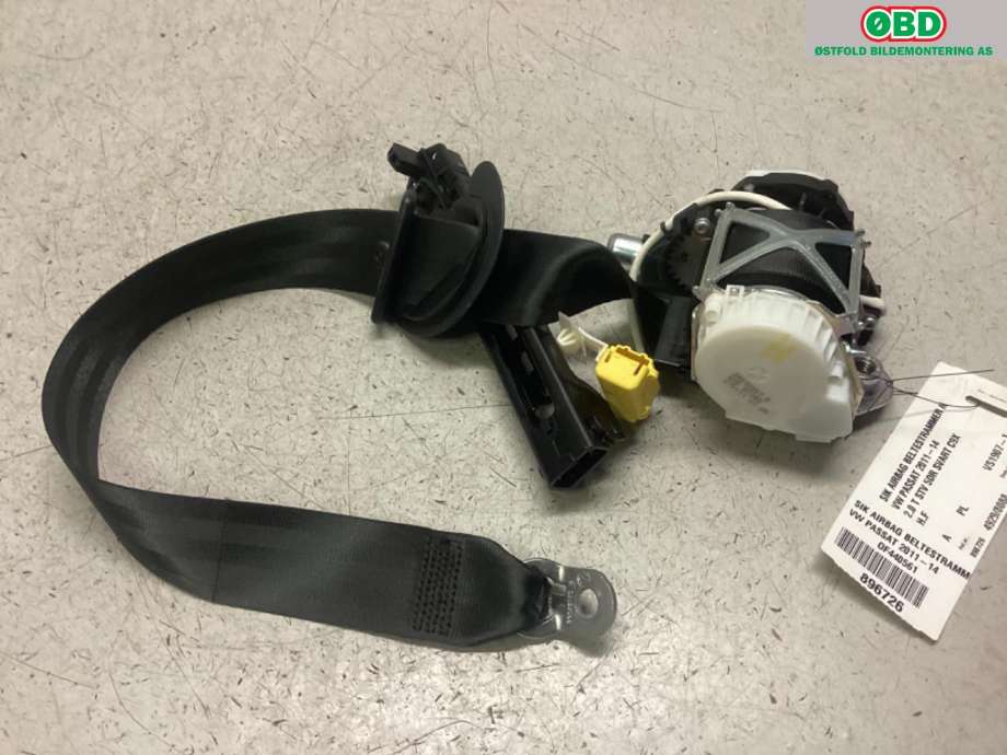 Airbag beltestrammer til VW Passat 2011-2015 (B7) (B7) (VOLKSWAGEN|3C1 857 706 R|)