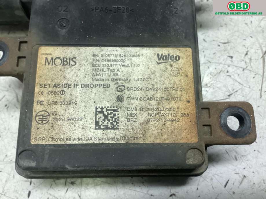 Sensor radar til Kia Optima 2017-2020 (KIA|95821D4000|)