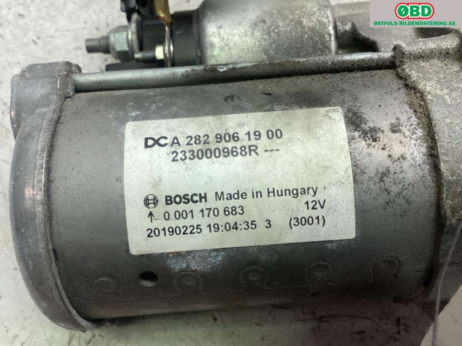Starter til Mercedes CLA 2019-->> (C118) (C118) (MERCEDES|A 282 906 19 00|)