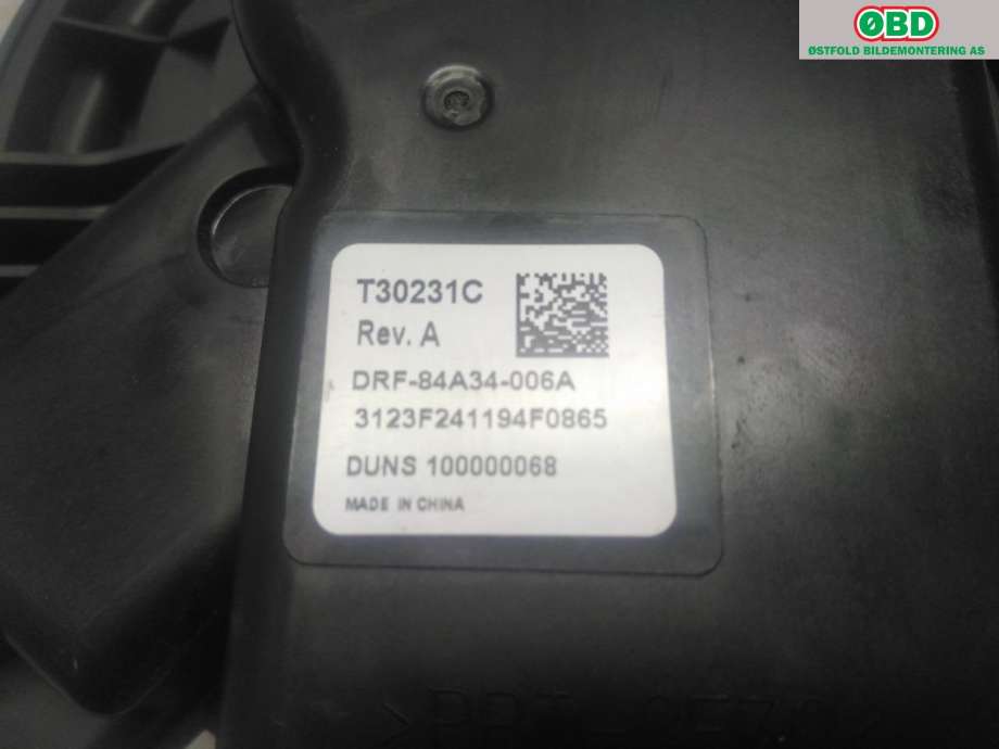 Varmeapparat motor til Tesla Model 3 2018-2023 (Fase 1)  (TESLA|1107669-00-B|)