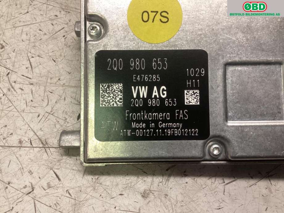 Kamera til VW Passat 2015-2019 (Fase 1) (B8) (B8) (VOLKSWAGEN|2Q0 980 653|)