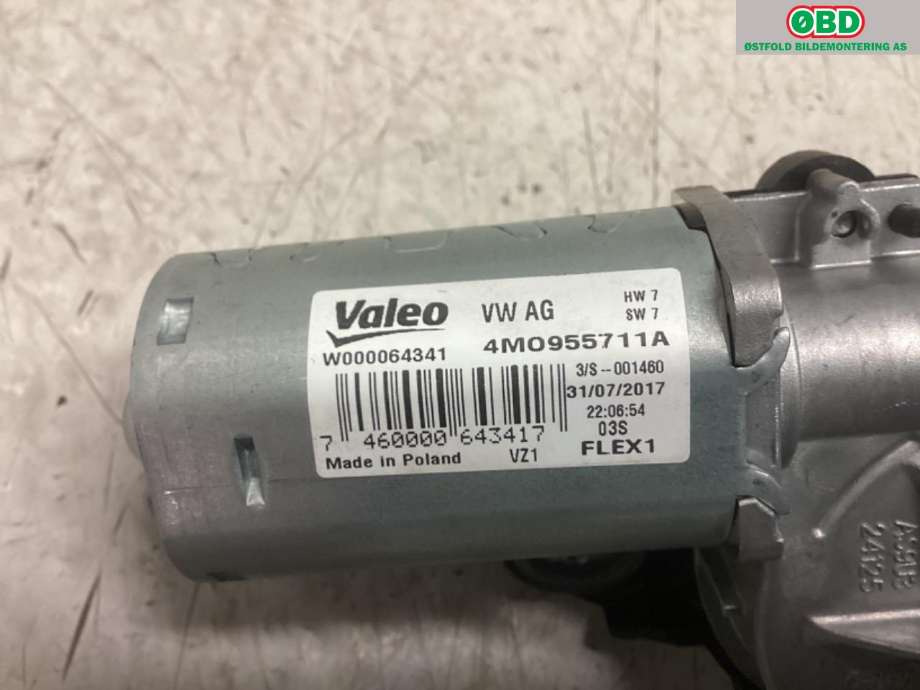 Viskermotor bakrute til Audi Q7 2015-->> (Type II)  (AUDI|4M0 955 711 A|)