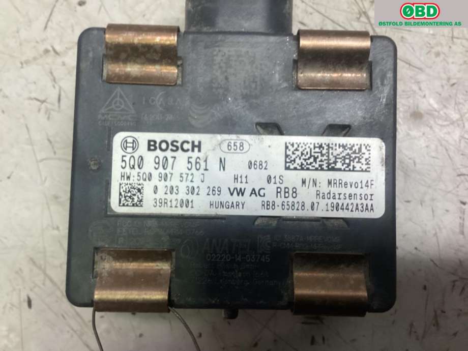 Sensor radar til VW e-Golf 2017-2020 (Fase 2)  (VOLKSWAGEN|5Q0 907 561 N|)