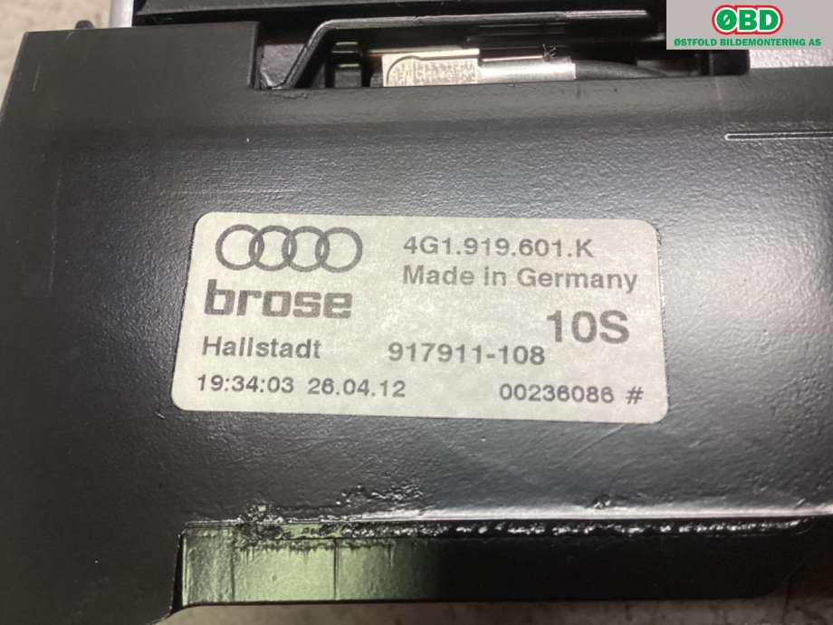 Instrument kjørecomputer til Audi A7 2010-2014 (Type I, Fase 1)  (AUDI|4G0 919 607 H|)