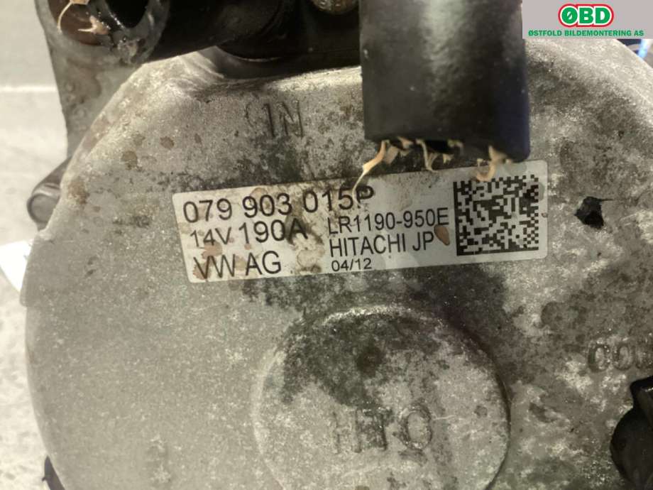 Dynamo til Audi A7 2010-2014 (Type I, Fase 1)  (AUDI|079 903 015 P|)
