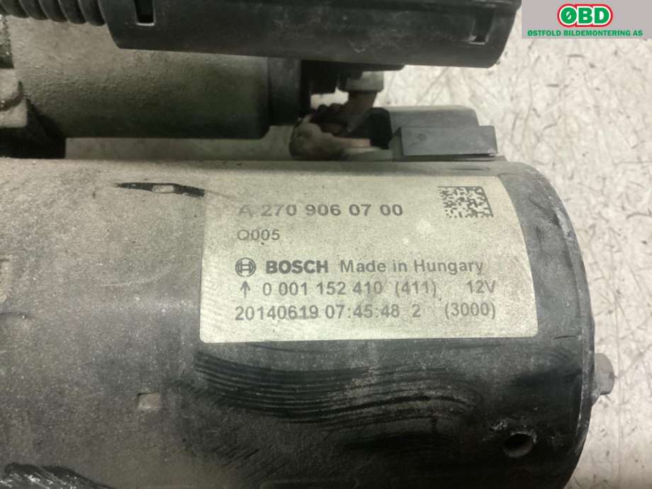 Starter til Mercedes CLA 2013-2019 (C117) (C117) (MERCEDES|A 270 906 07 00|A 645 906 08 00|)